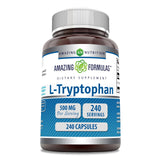 Amazing Nutrition L-Triptofano, botella vertida: posible apoyo al equilibrio emocional.