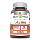 Amazing Nutrition Lisina 1000mg: frasco de tabletas para apoyo diario.