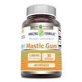 Amazing Nutrition Goma Mástica 1000 mg, frente del envase, apoyo para la salud digestiva.