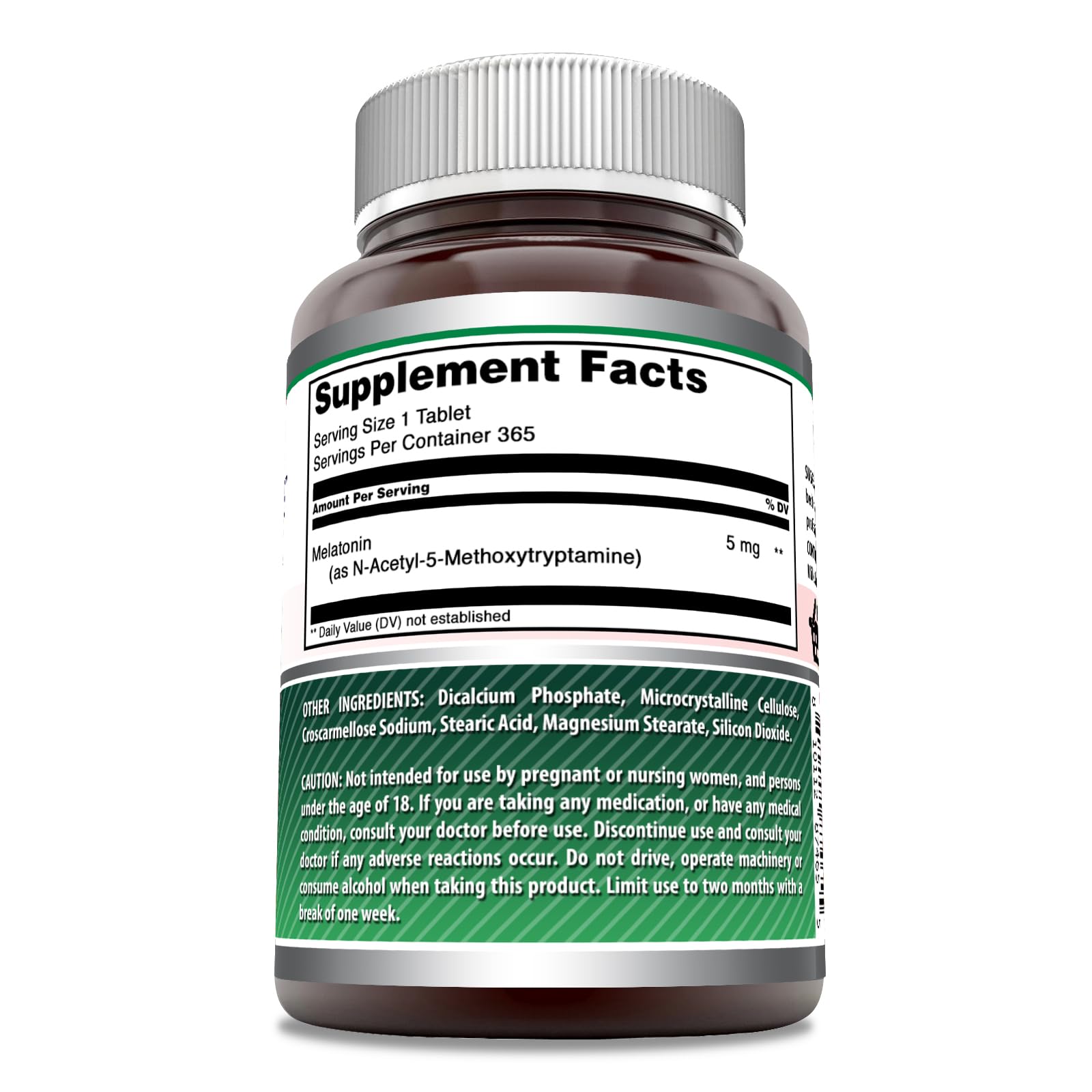 Etiqueta Amazing Nutrition, Sin OGM, opción libre de aditivos para noches tranquilas.