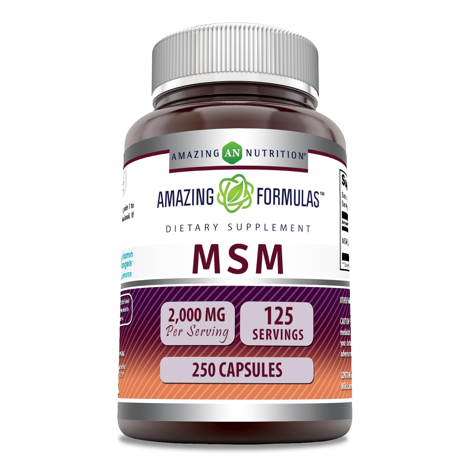 Amazing Nutrition MSM cápsulas 2000 mg: apoyo a la movilidad diaria