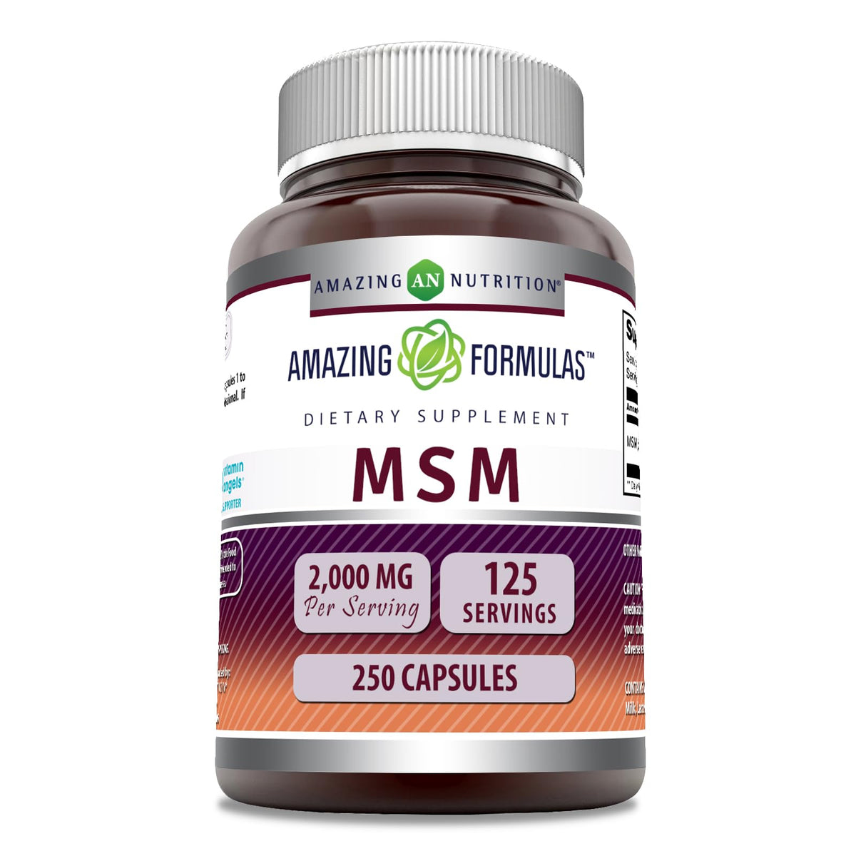 Amazing Nutrition MSM cápsulas 2000 mg: apoyo a la movilidad diaria