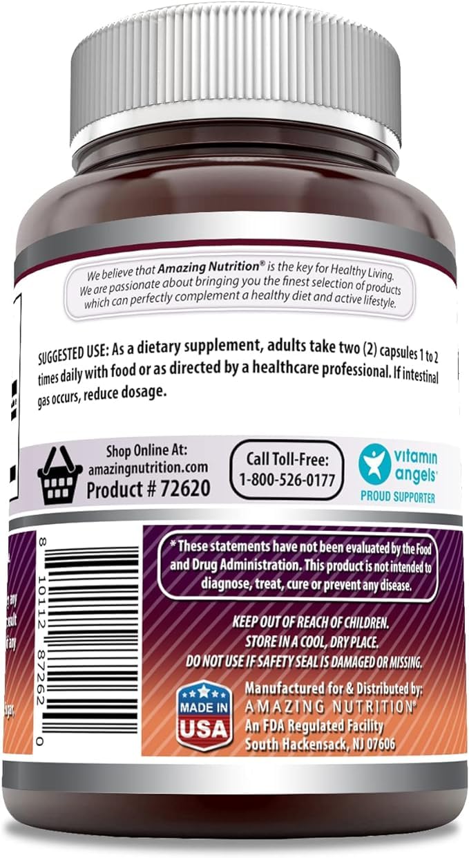 Amazing Nutrition MSM etiqueta detalle: información clara para el usuario