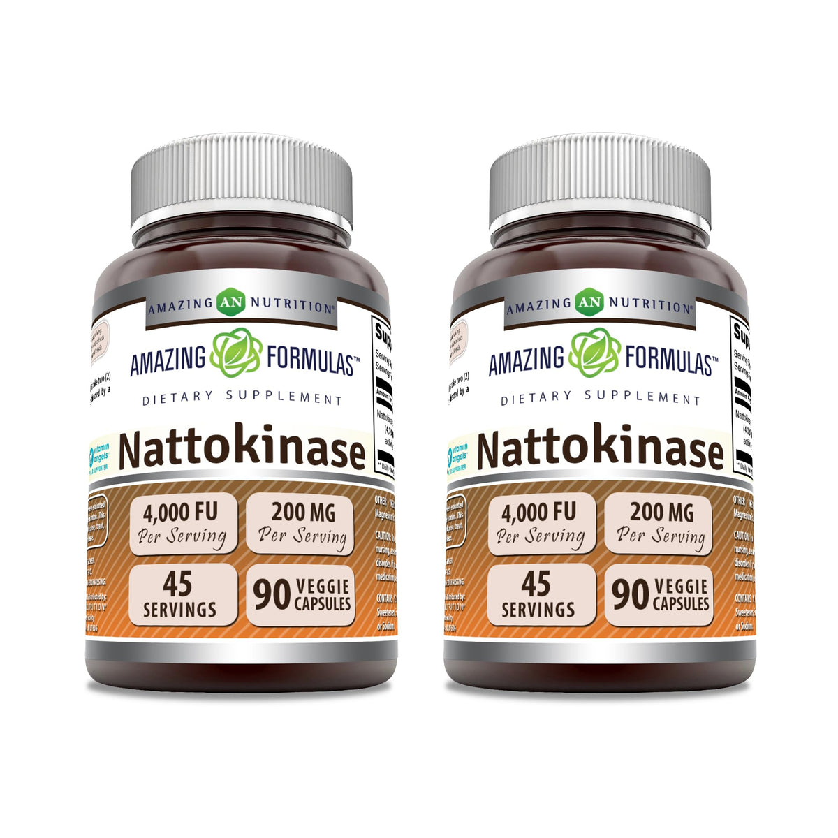 Amazing Formulas nattokinasa, cápsulas vegetales, apoyo diario al bienestar general.