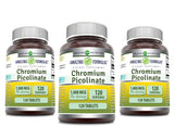 Amazing Nutrition picolinato de cromo 1000 mcg en tabletas, apoyo metabólico diario.