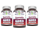 Amazing Nutrition quercetina 500 mg cápsulas vegetales, envase seguro para uso diario.