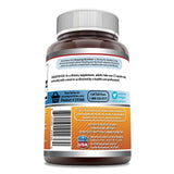 Etiqueta de la botella de Amazing Nutrition riboflavina 400 mg, con información de pureza.