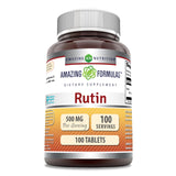 Amazing Nutrition Rutin 500 mg, tableta en botella, soporte diario para la salud