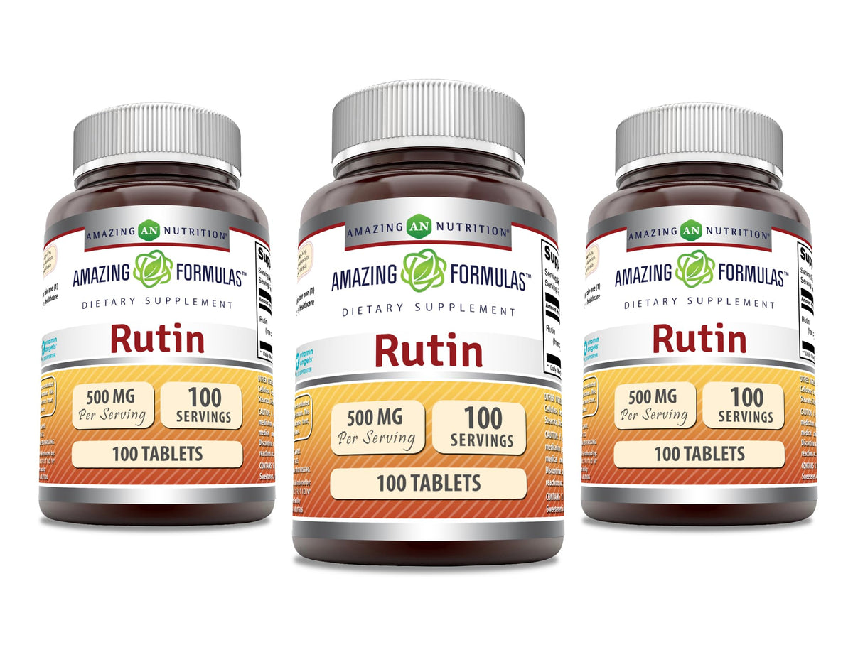 Amazing Nutrition Rutin, tableta de 500 mg lista para uso diario.