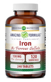 Amazing Nutrition sulfato ferroso tabletas 130 mg, apoyo a la ingesta diaria de hierro