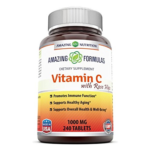 Amazing Nutrition Etiqueta detallada de Vitamina C Rosa Mosqueta