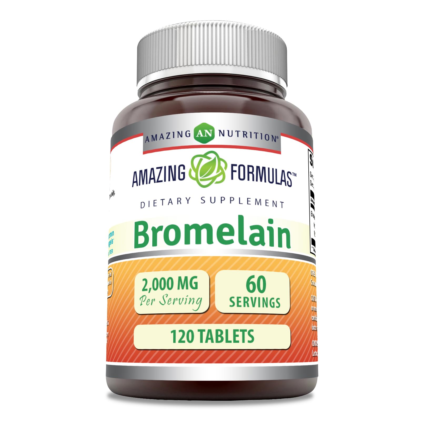 Amazing Nutrition Bromelina 2000 mg por porción para apoyo digestivo potencial