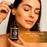 Copaiba Amazon Andes Oil 30ml etiqueta clara para identificación de uso cosmético