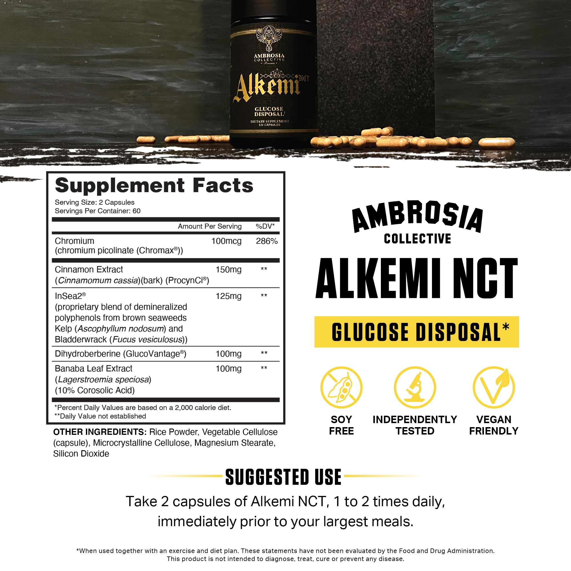 Ambrosia Alkemi NCT dosis diaria para rendimiento y bienestar