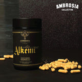Ambrosia Alkemi NCT envase con pegatinas, fácil de llevar