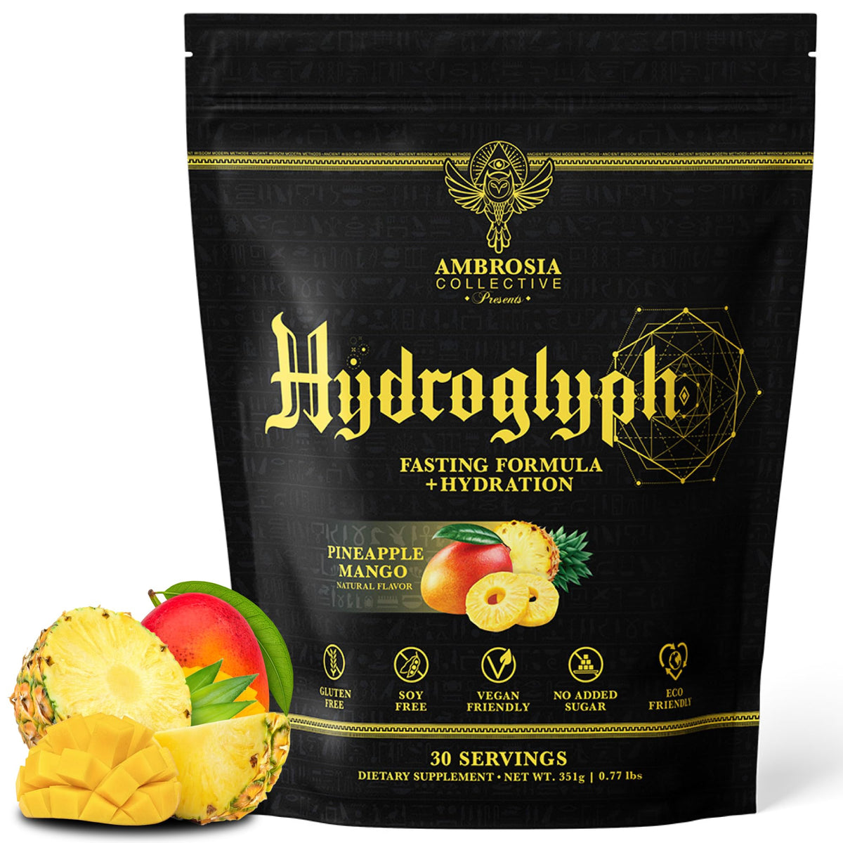 Ambrosia Hydroglyph bote Piña Mango, listo para entrenar