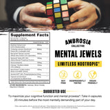 Ambrosia Mental Jewels con dosis diaria para memoria y claridad