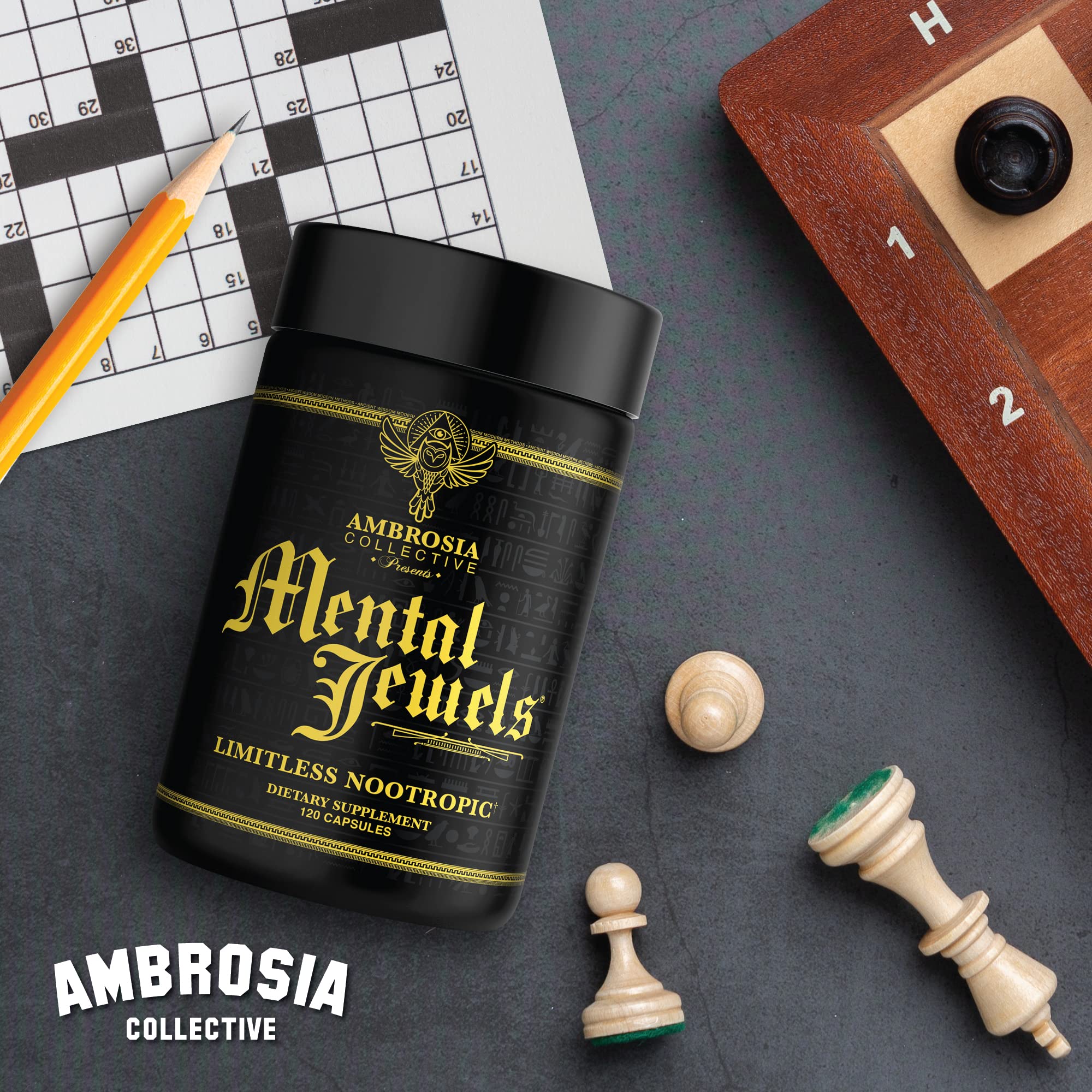 Ambrosia Mental Jewels SerinAid para memoria y rendimiento mental