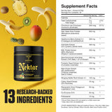 Ambrosia Nektar Powder, sabores-fruta Sinfonía, experiencia agradable al tomar.