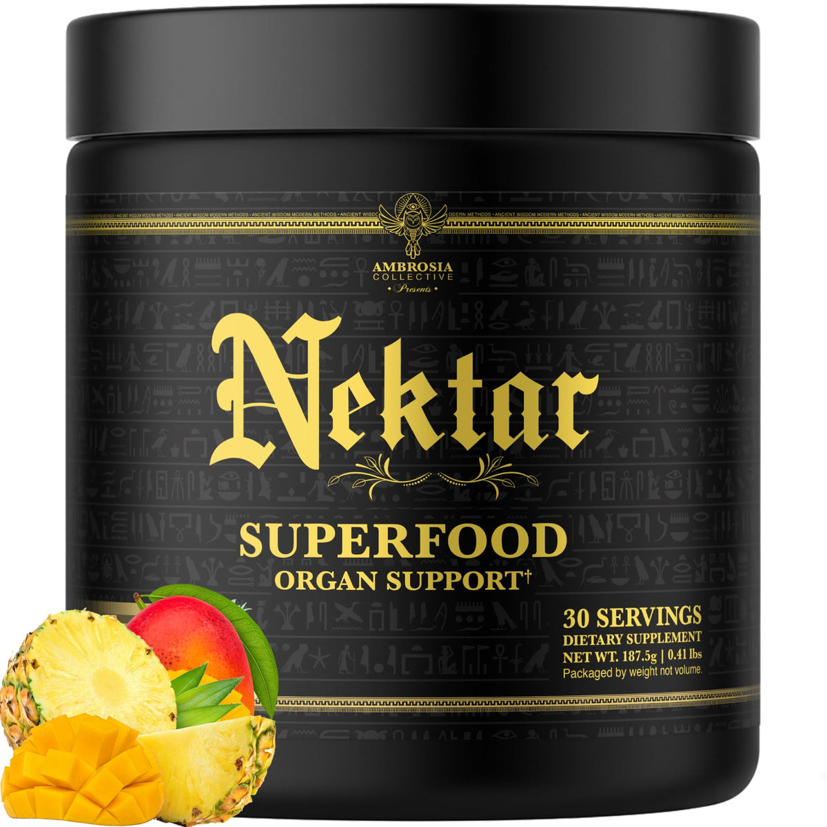Ambrosia Nektar Pote, fuente de 13 súperalimentos para apoyo general