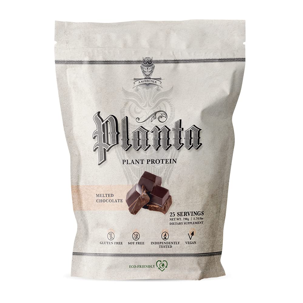 Ambrosia Planta bote de proteína vegetal 20 g para ingesta rápida y limpia