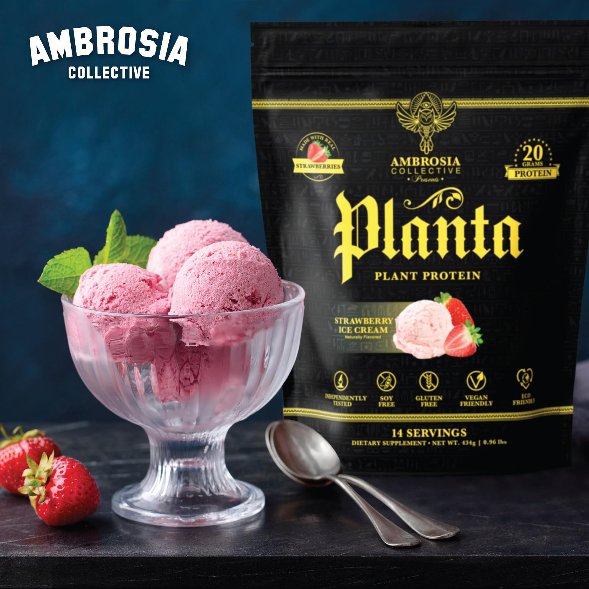 Ambrosia Planta ingredientes clave: arroz integral y guisante