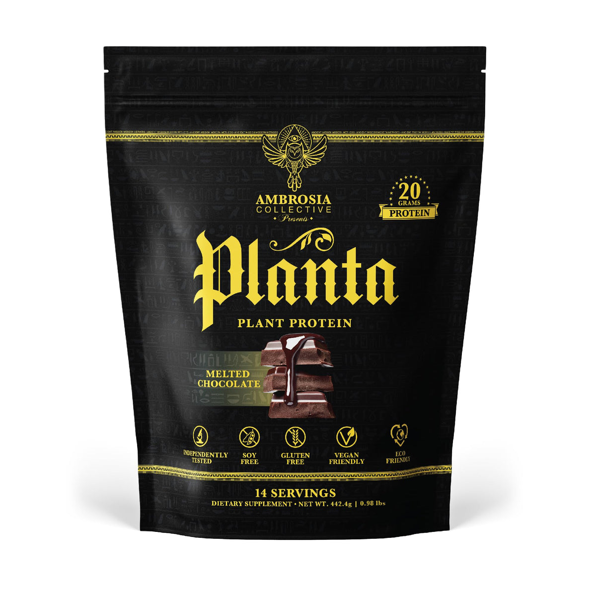 Ambrosia Planta proteína vegetal, textura suave para batidos diarios.