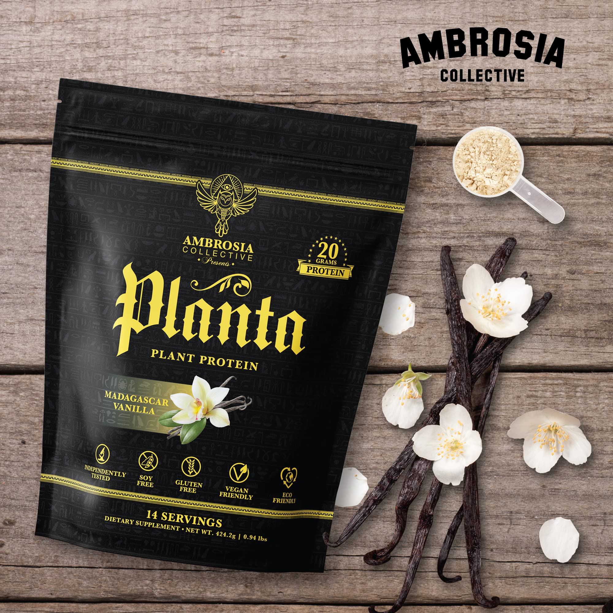 Ambrosia Planta sabores gourmet: mezcla agradable para bebidas y recetas variadas.
