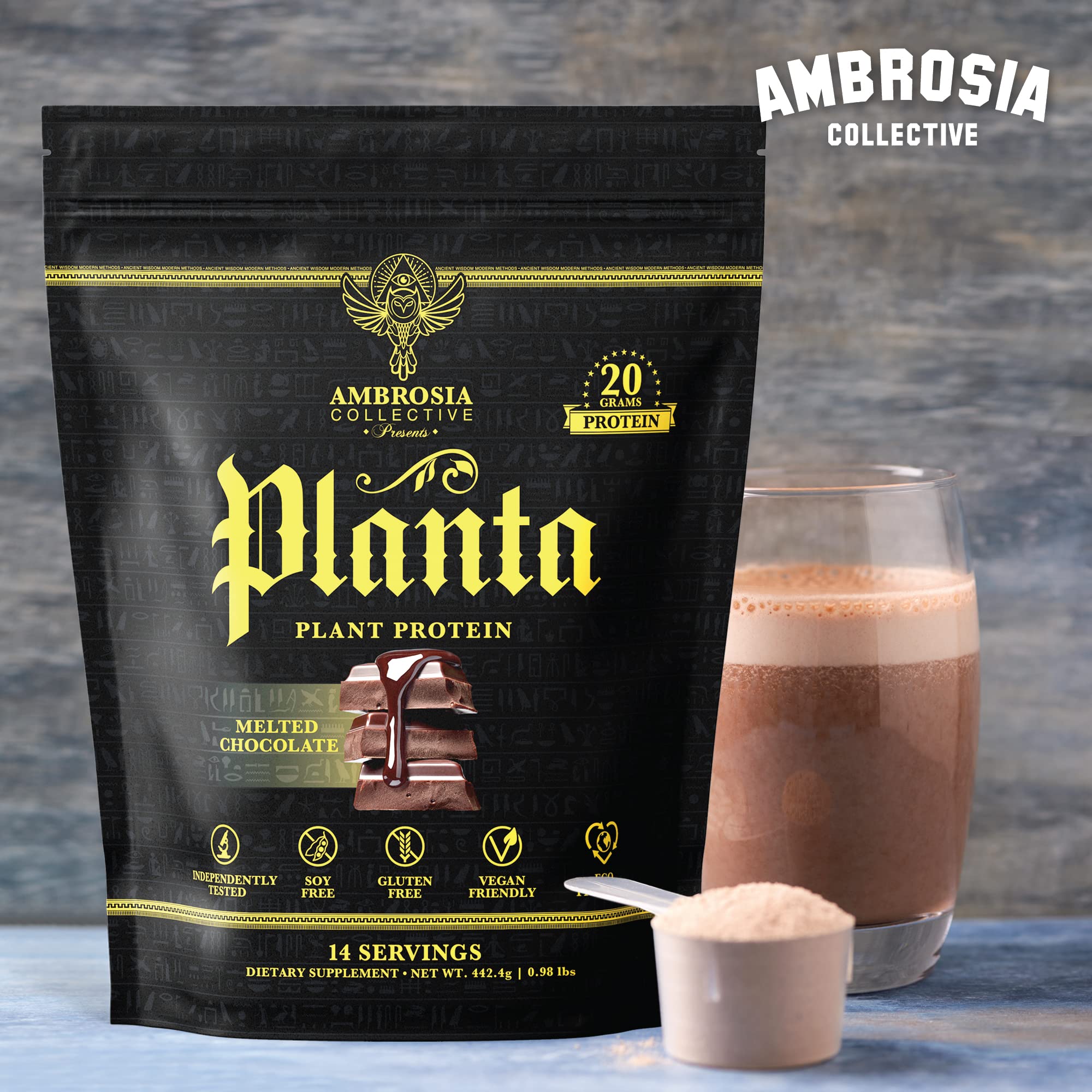 Ambrosia Planta SunBCAA de fermentación para recuperación muscular suave.