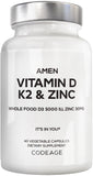 Amen D3 K2 Zinc cápsulas para apoyo diario