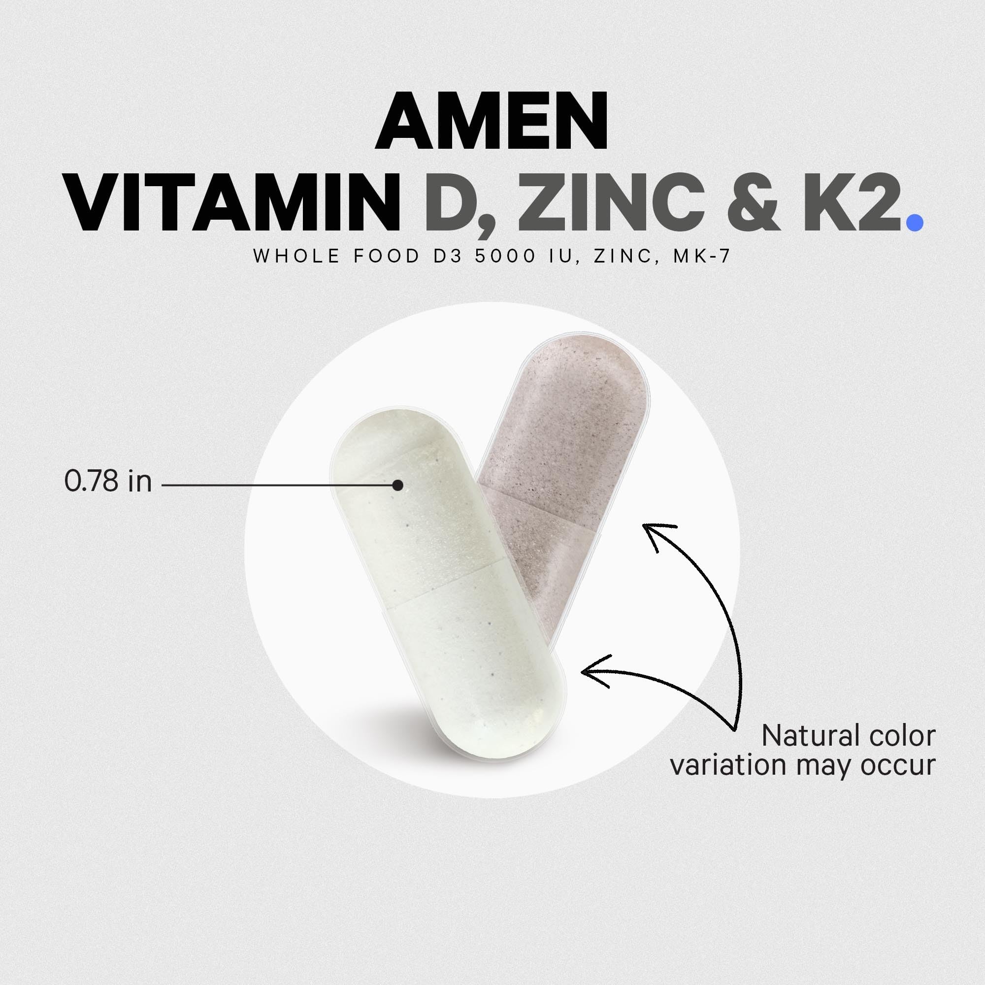Amen D3 K2 Zinc proceso de fabricación en EEUU