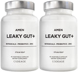 Amen Leaky Gut: cápsulas listas para uso diario para apoyo digestivo suave.