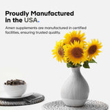 Producción en Estados Unidos con prácticas cGMP y control de calidad.