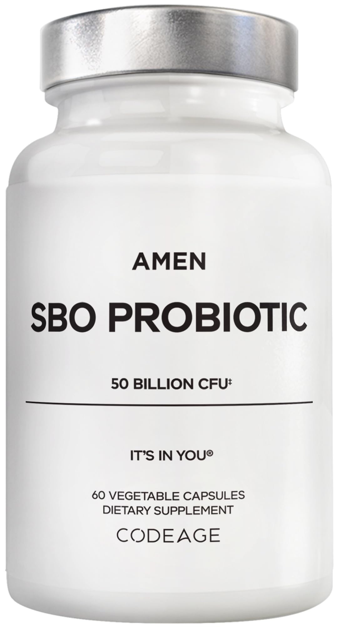 Amen SBO Probiotics: botella vertido para uso diario sin refrigeración