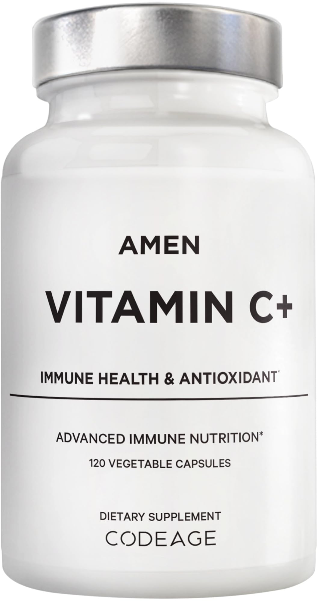 Amen Vitamina C con Zinc: cápsulas para uso diario y apoyo general.
