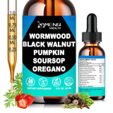 AMENQ hHEALTH gotas de ajenjo, nogal negro y clavo para apoyo digestivo diario.
