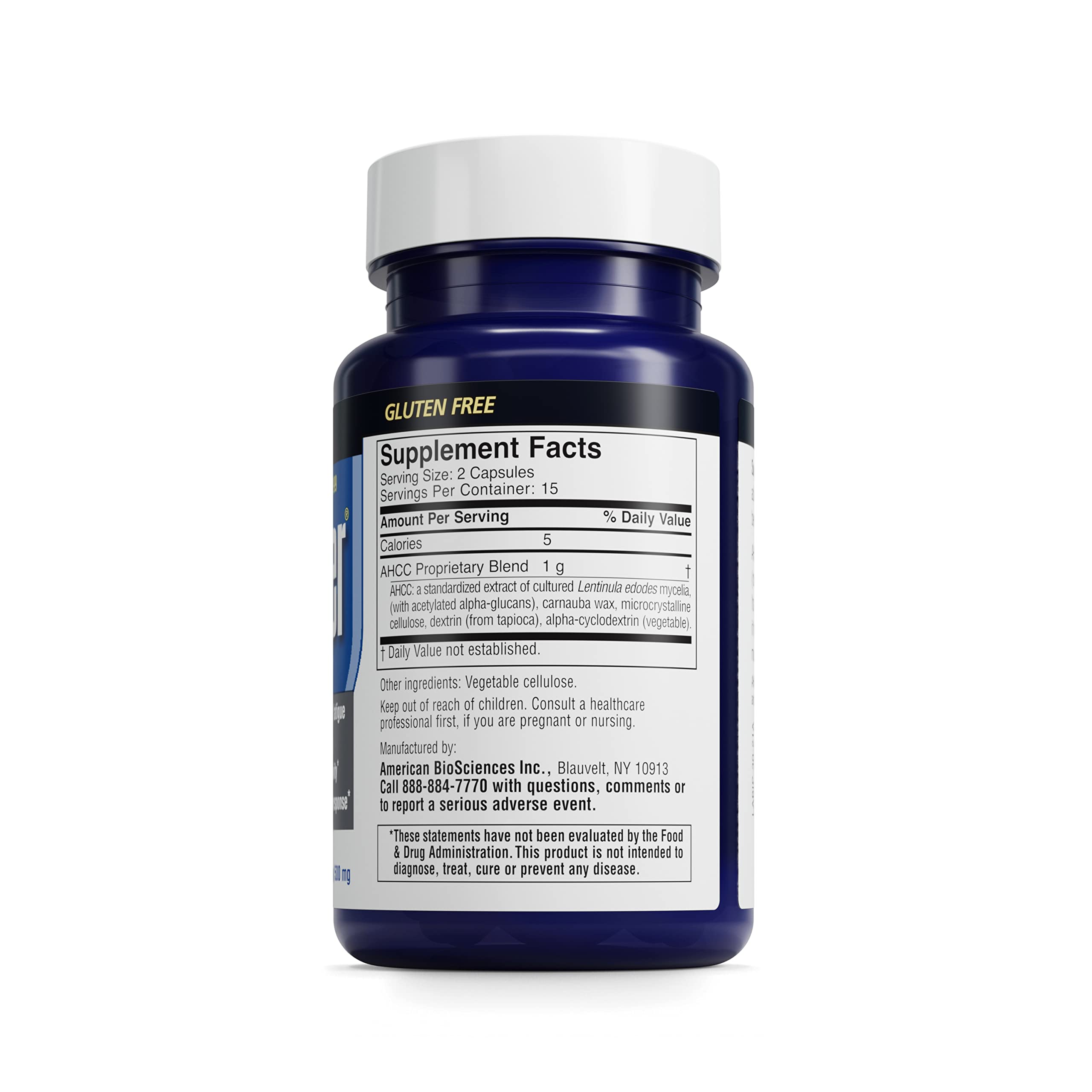 American BioSciences ImmPower AHCC embalaje resistente para conservar calidad