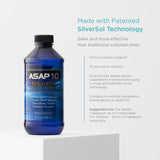 American Biotech Labs ASAP 10 - etiqueta clara y reconocible