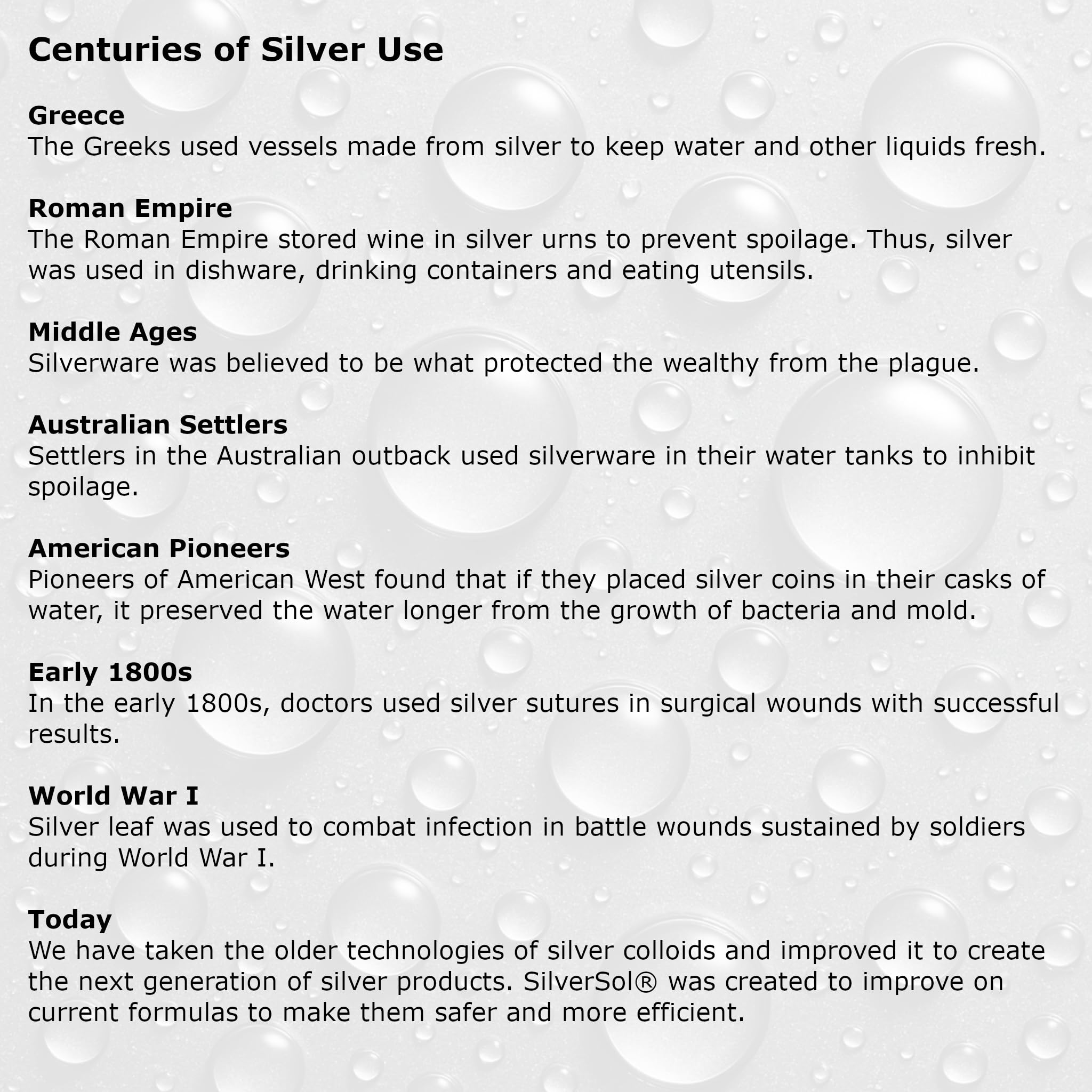American Biotech Labs Silver Biotics 30 PPM, contenido del frasco mostrado para demostración