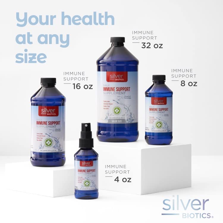 Envase Silver Biotics de 16oz, tamaño para uso diario