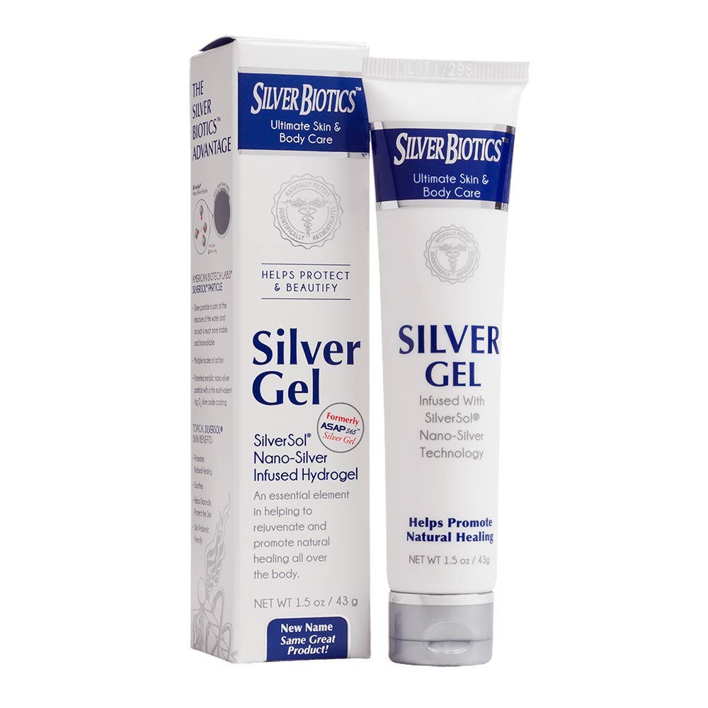 American Biotech Labs Silver Biotics Silver Gel, enfoque: hidratación diaria de la piel