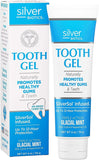 Gel dental SilverBiotics de American Biotech Labs, envase de 118 ml, aroma mentolado refrescante.