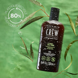 AMERICAN CREW 3‑IN‑1 Tea Tree: piel suave tras la ducha.