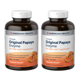 American Health Enzimas de Papaya Original masticables para ayudar a la digestión tras las comidas.