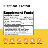 American Health Ester-C 1000 mg con bioflavonoides cítricos, etiqueta informativa.