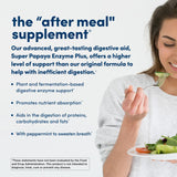 Etiqueta de ingredientes de American Health Super Papaya Enzyme Plus con papaya y enzimas
