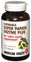 American Health Super Papaya Enzyme Plus, ideal para uso tras la comida.