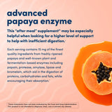 American Health Super Papaya Enzyme Plus, uso tras la comida, apoyo la digestión y absorción de nutrientes.