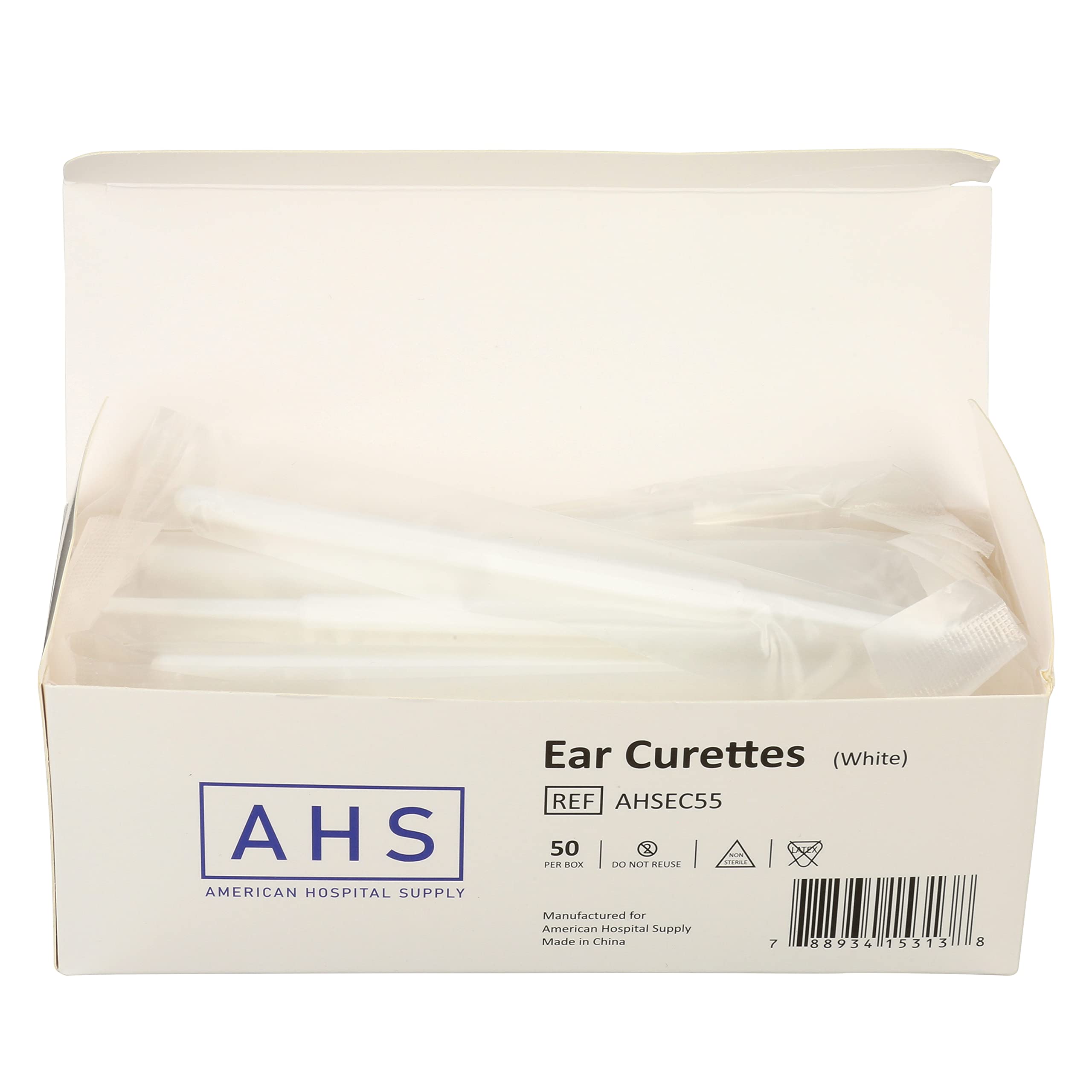 American Hospital Supply punta cuchara 4 mm para limpieza precisa.
