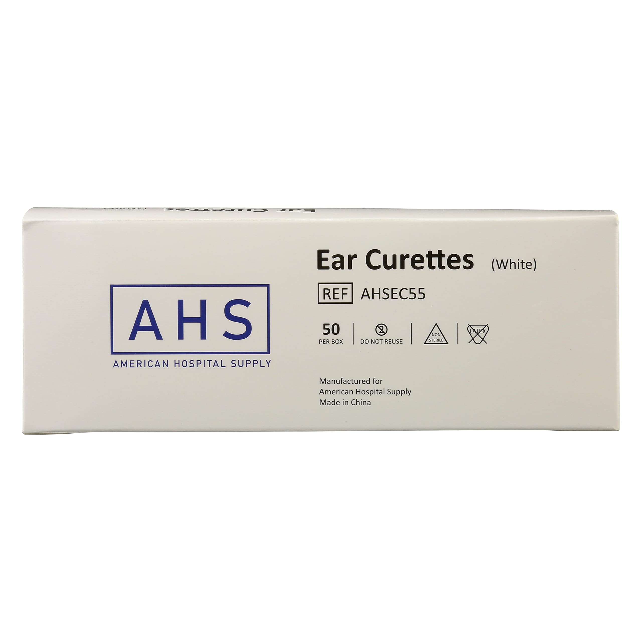 American Hospital Supply curetas orejas, varios tamaños para comodidad.